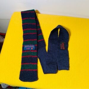 Ruffler Knit Skinny Striped Tie by Rooster